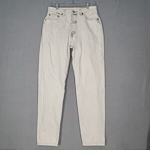 Levi's Jeans Women's 29x31 White Denim Light Wash Button Fly Casual